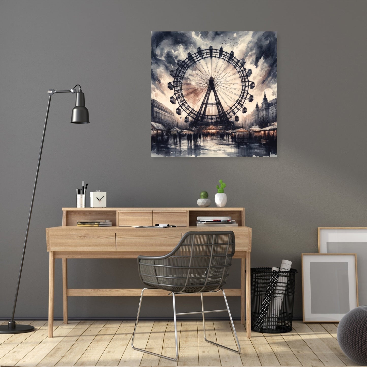 Vienna Ferris Wheel Emotions Canvas