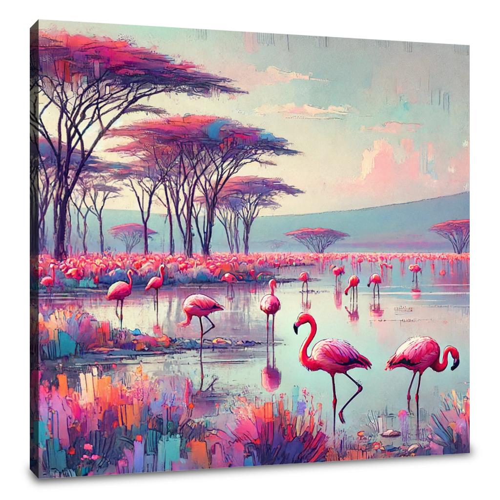 Flamingo Paradise Canvas