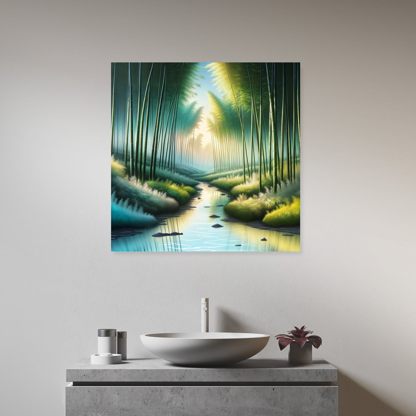 Bamboo Grove Serenity Canvas