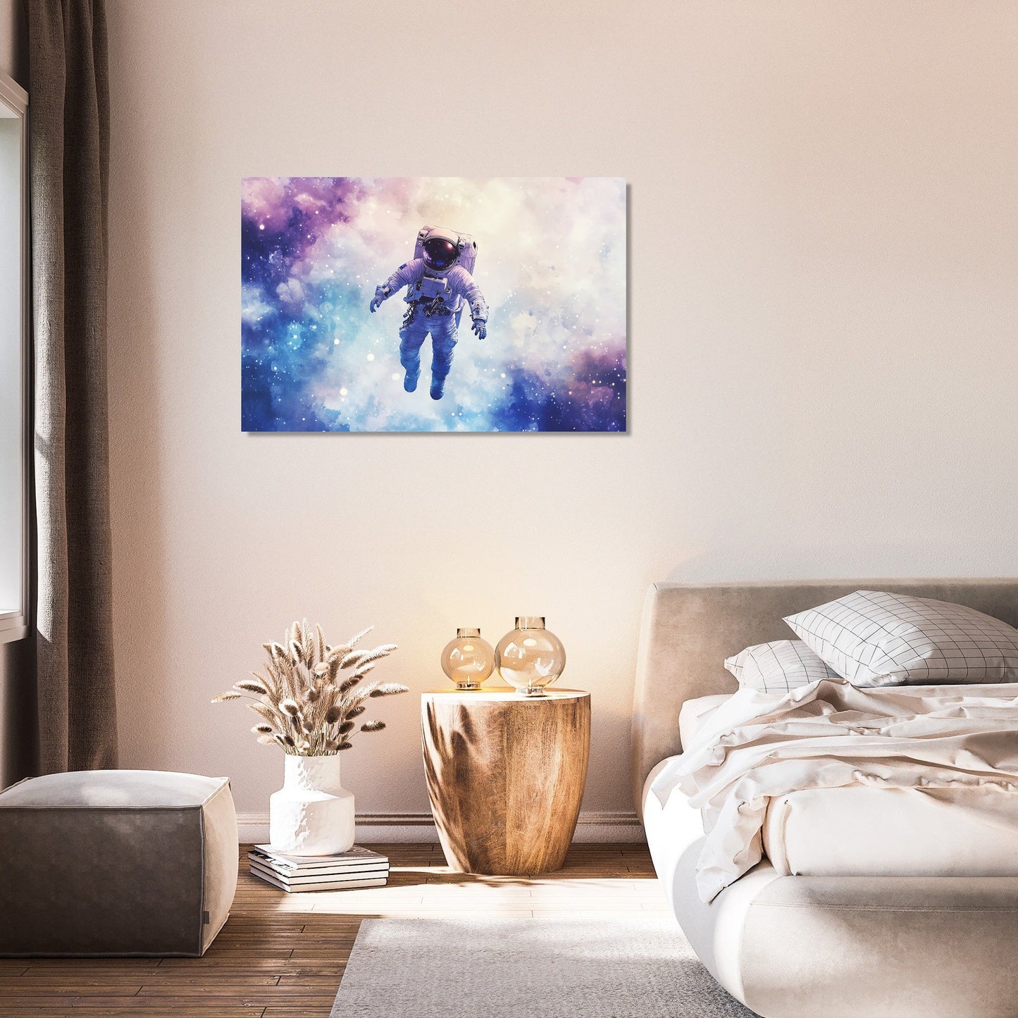 Astronaut's Celestial Canvas