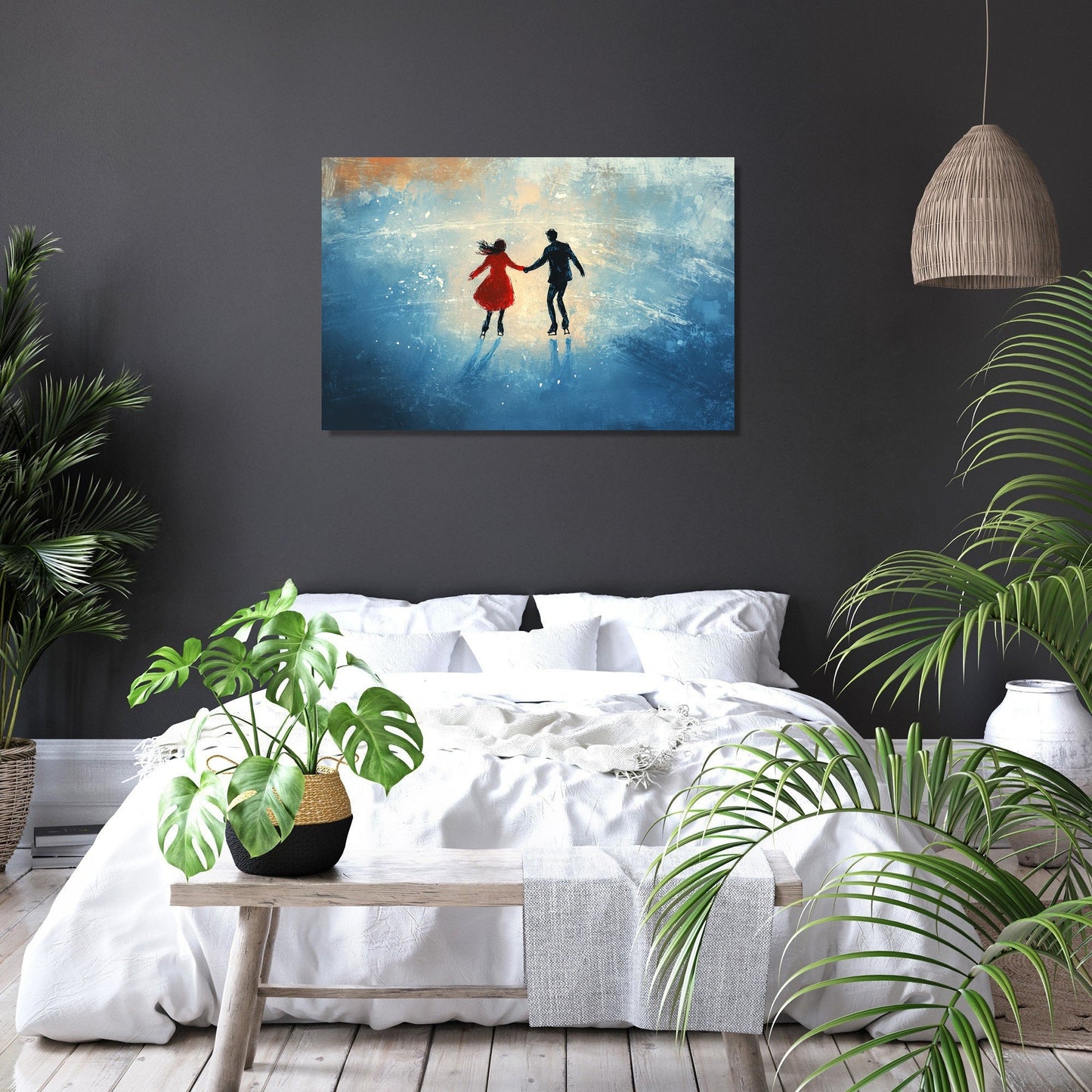 Skating Companions Canvas