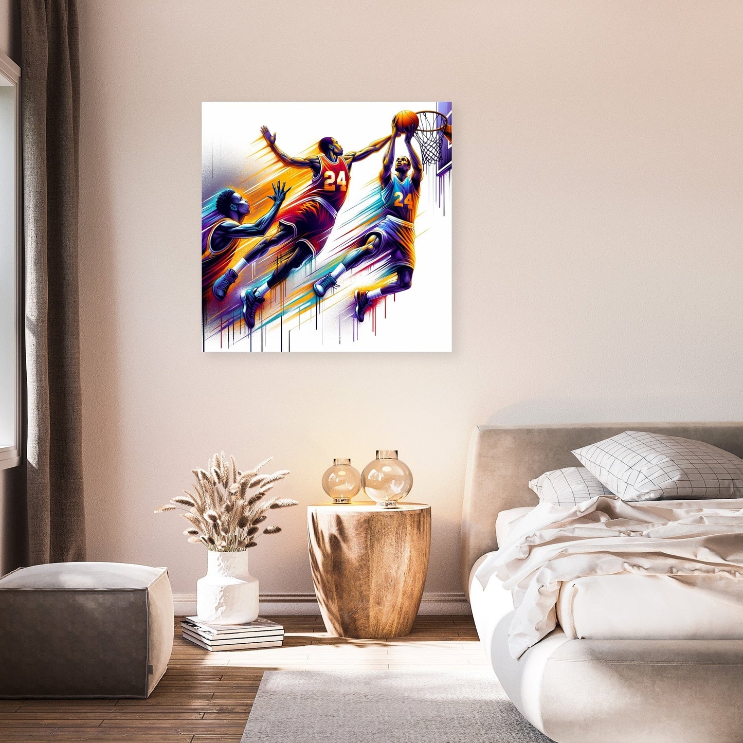 Courtside Clash Canvas