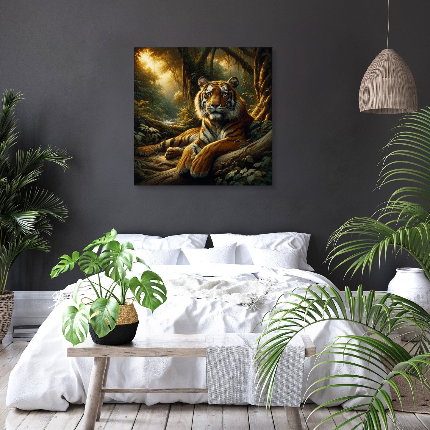 Jungle Repose Tiger Canvas
