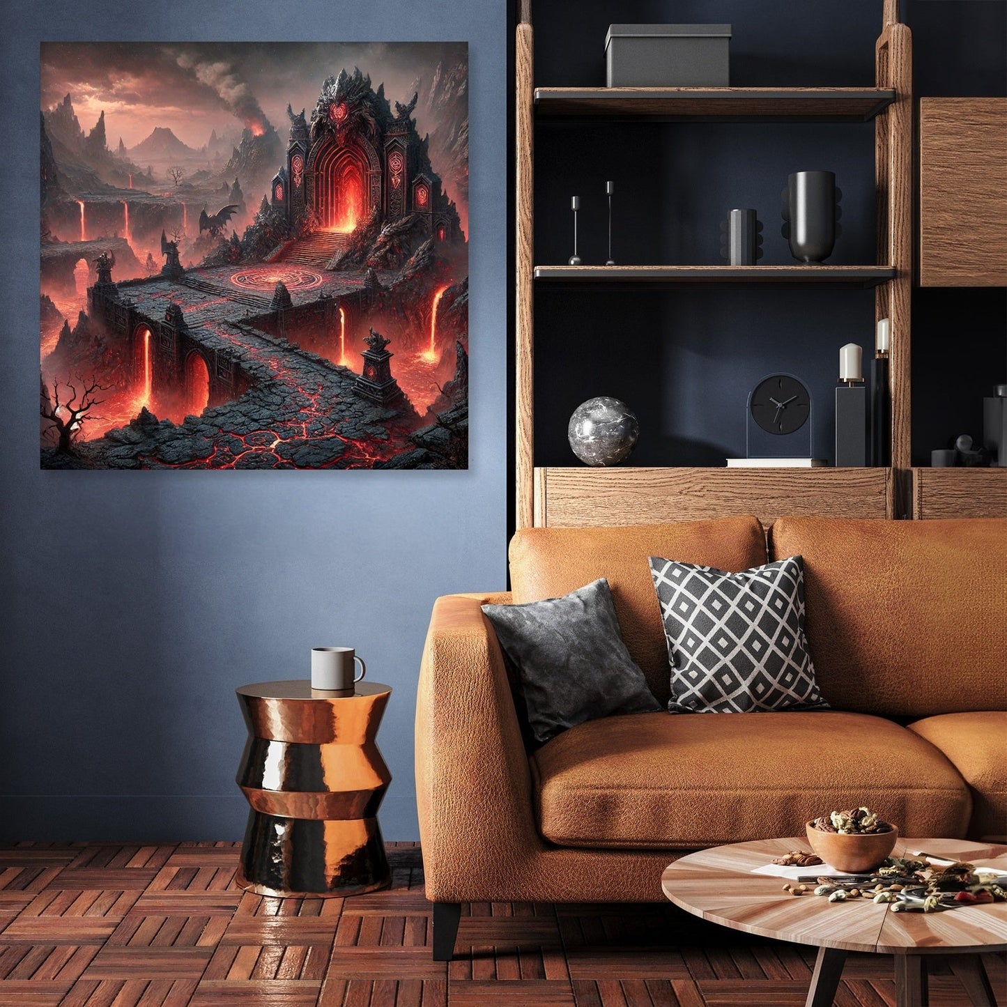 Volcanic Dragon Lair Canvas