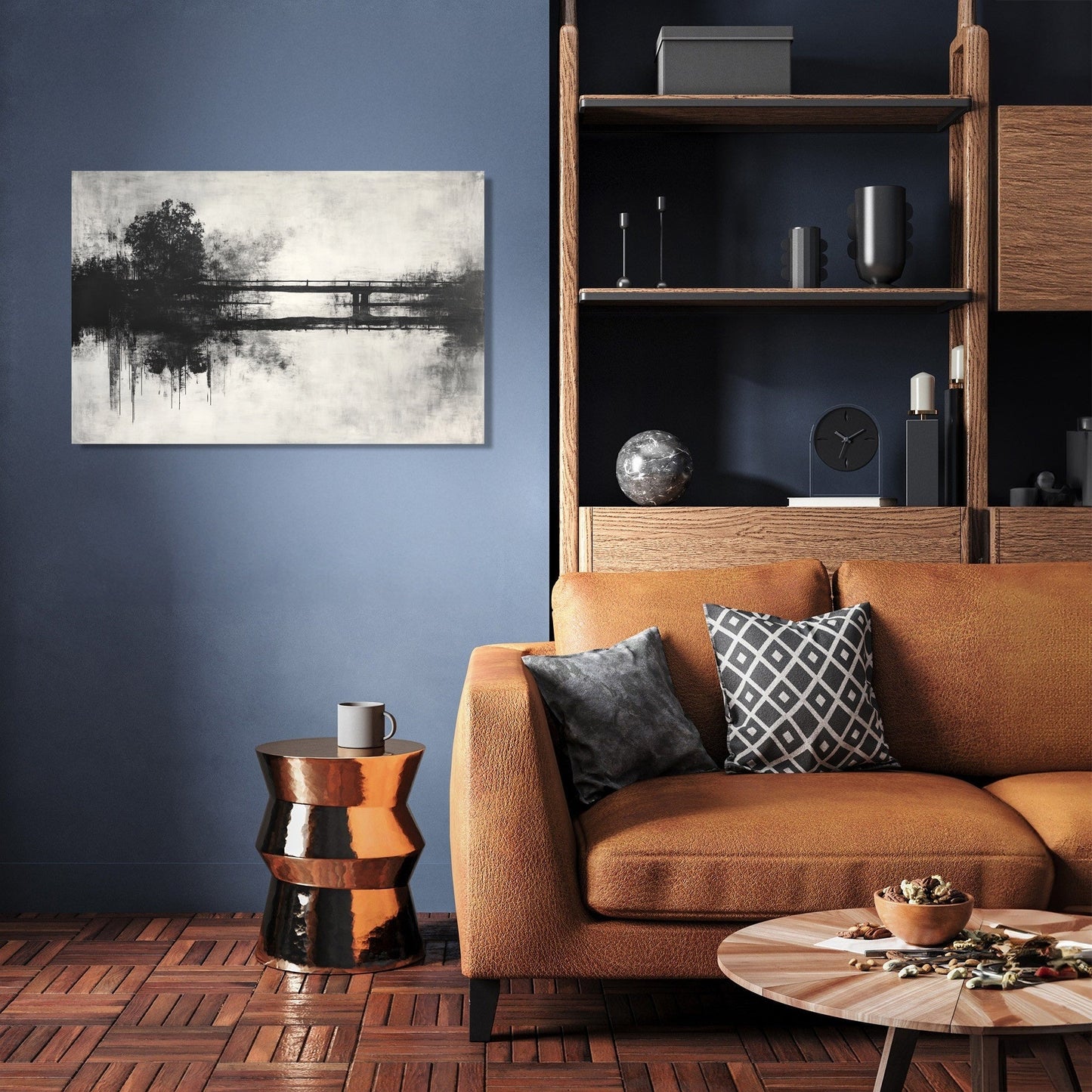 Ethereal Bridge Reflection Canvas