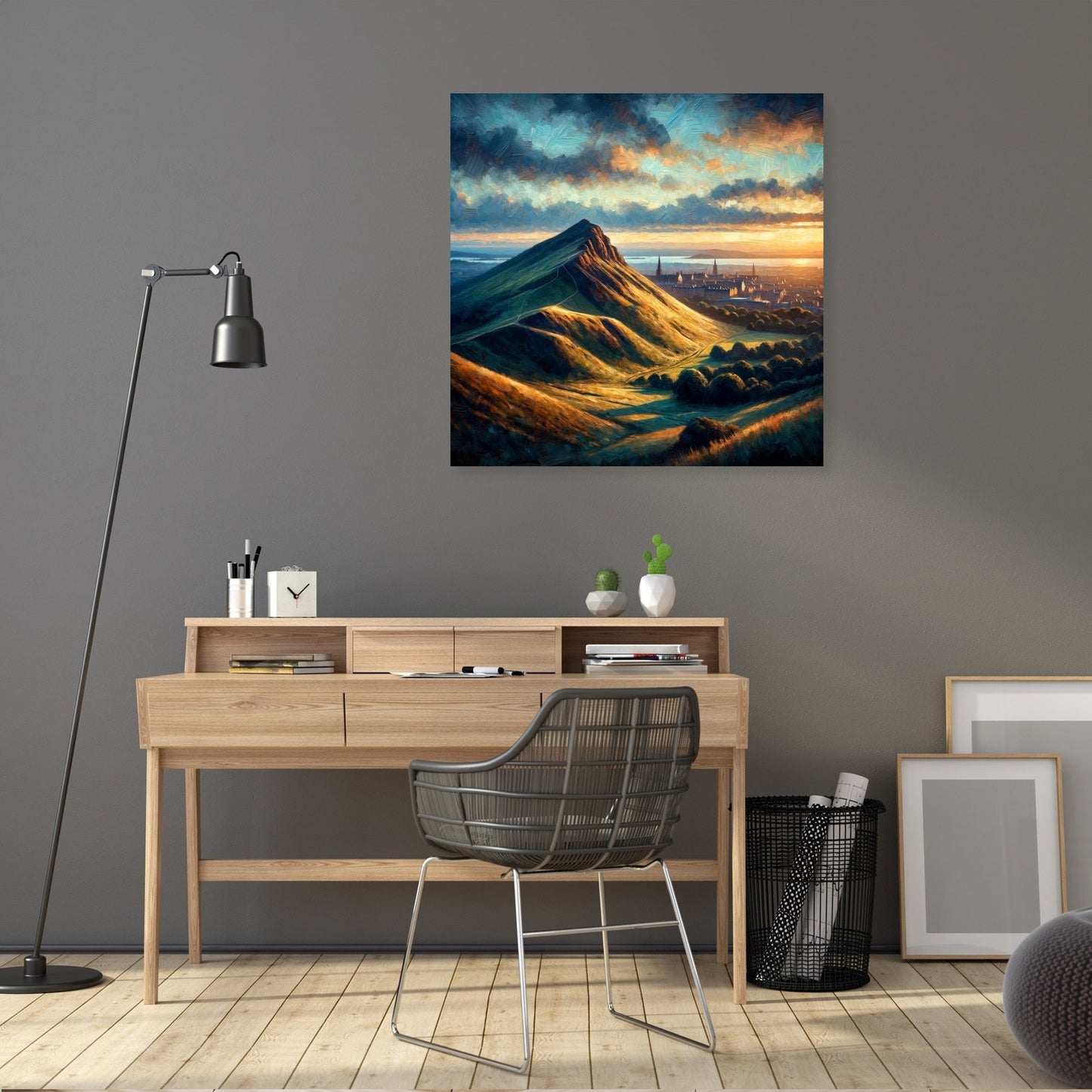 Edinburgh's Arthur's Seat Dusk Canvas