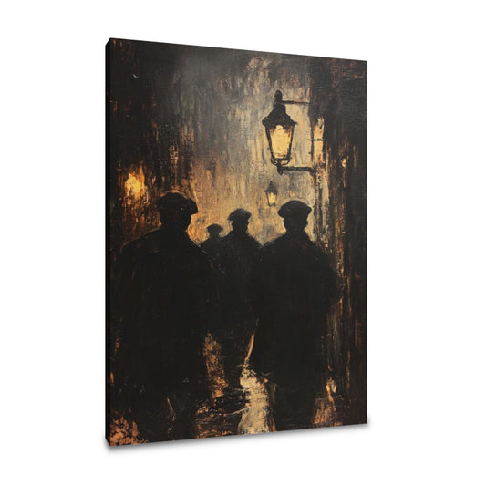 Silhouettes in Gaslight Canvas