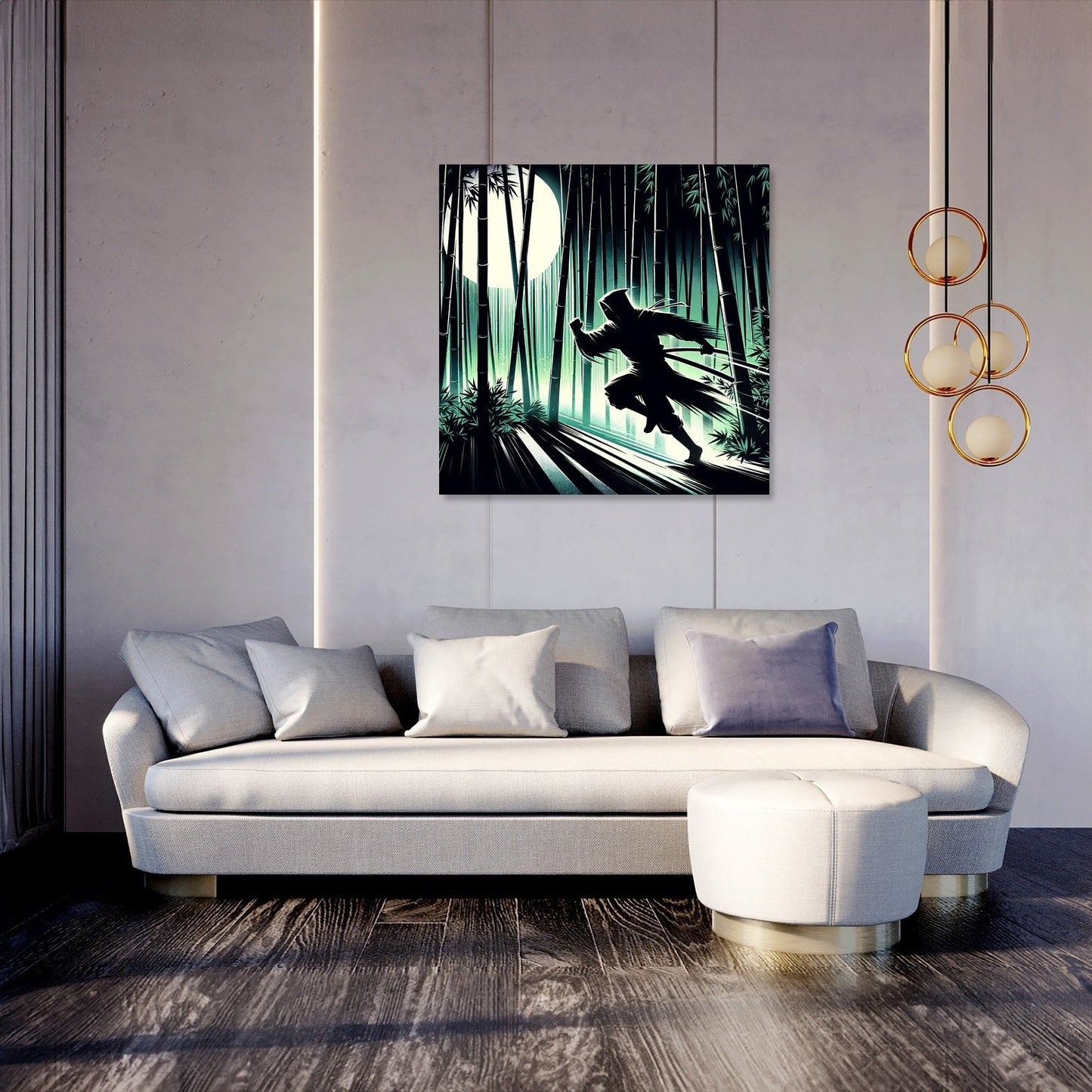 Ninja Moonlight Canvas