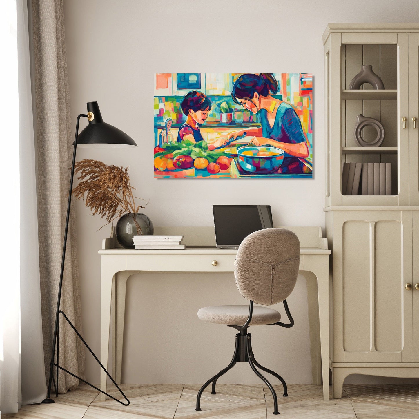 Cooking Together Canvas