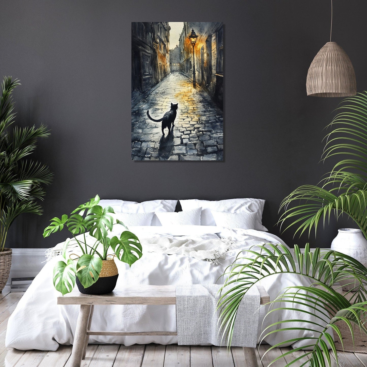 Nocturnal Stroll Canvas