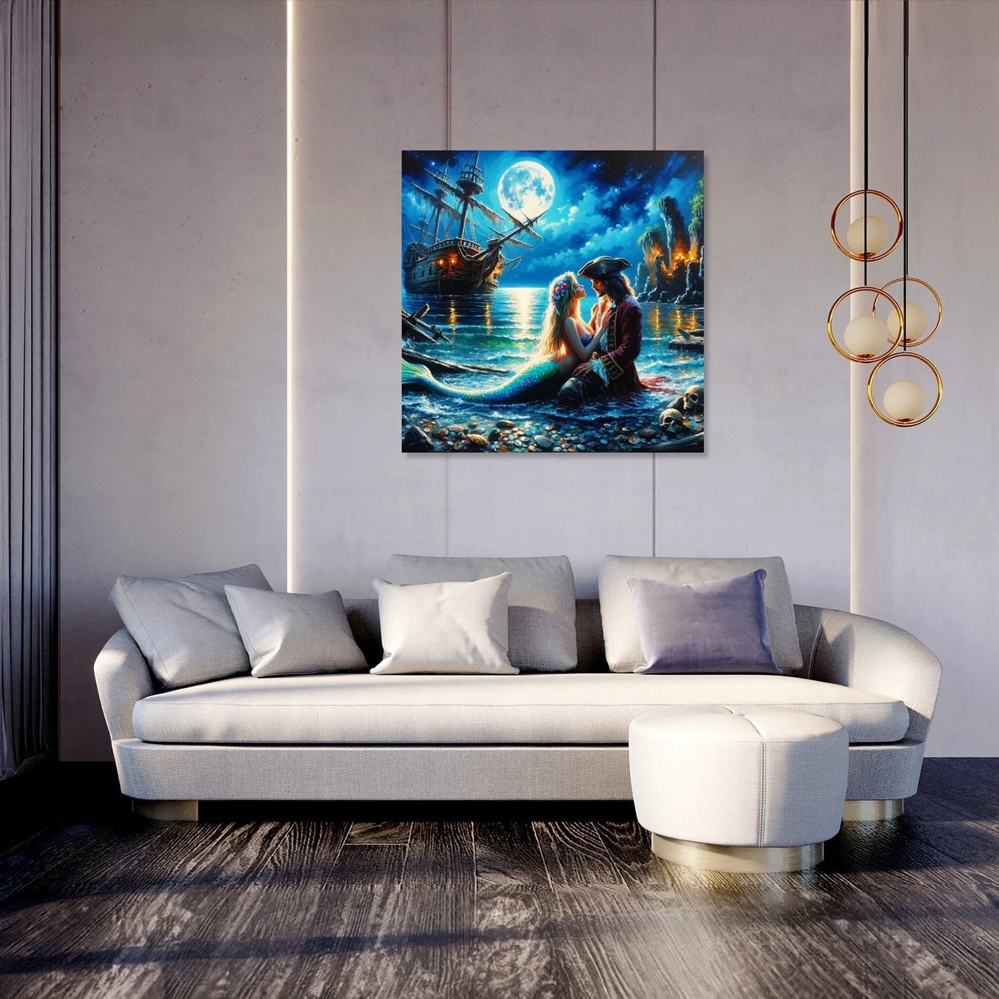 Moonlit Cove Rendezvous Canvas