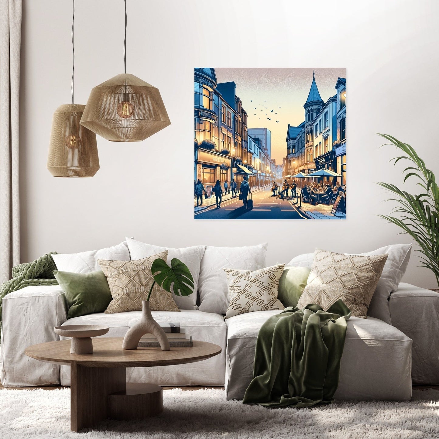 St. Mary Street Nightlife Canvas