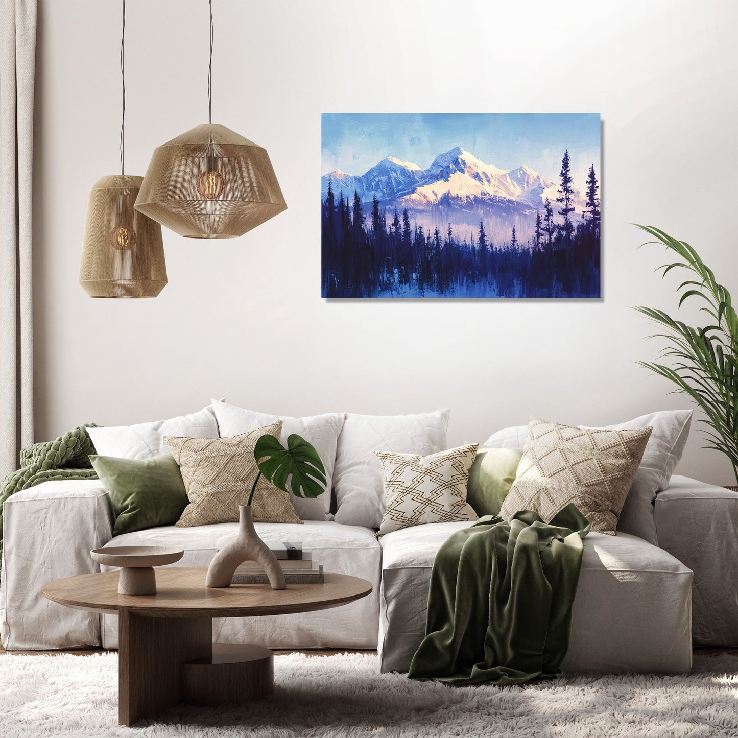 Enigmatic Alpine Serenity Canvas