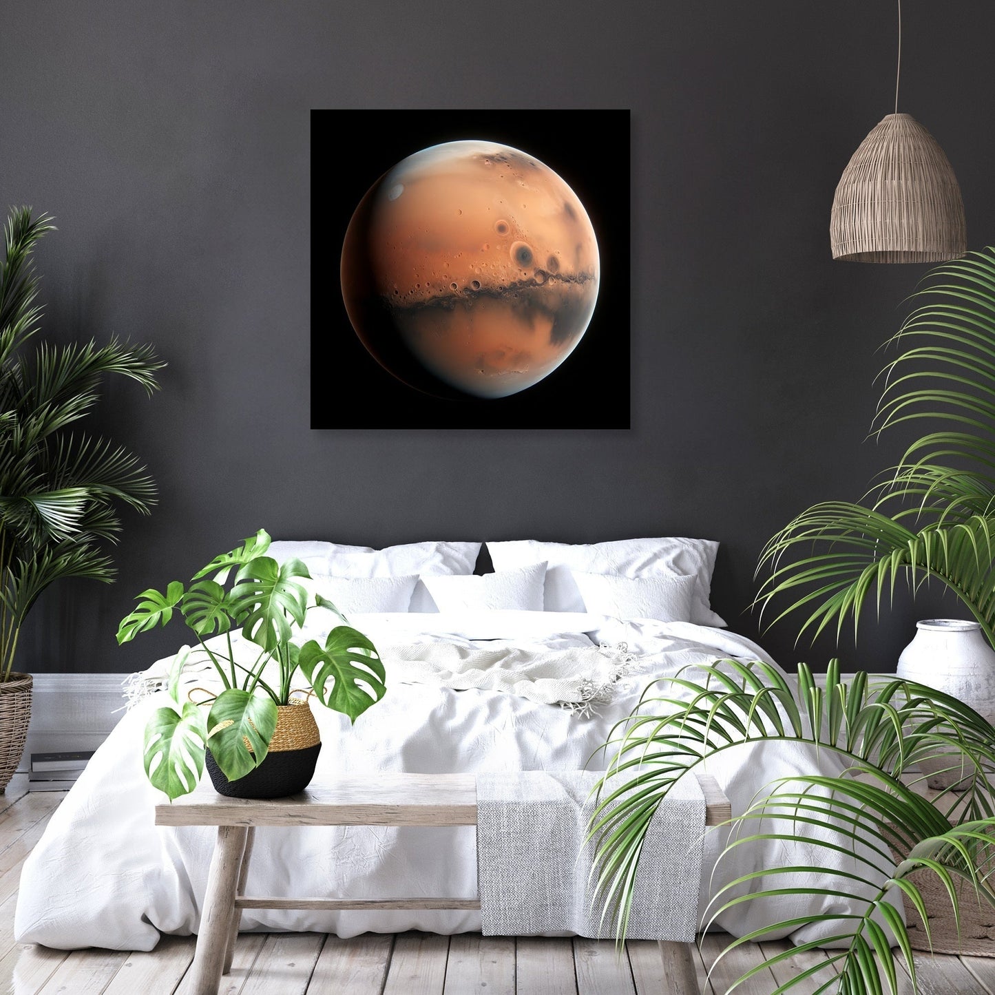 Mars' Nocturnal Mystery Canvas