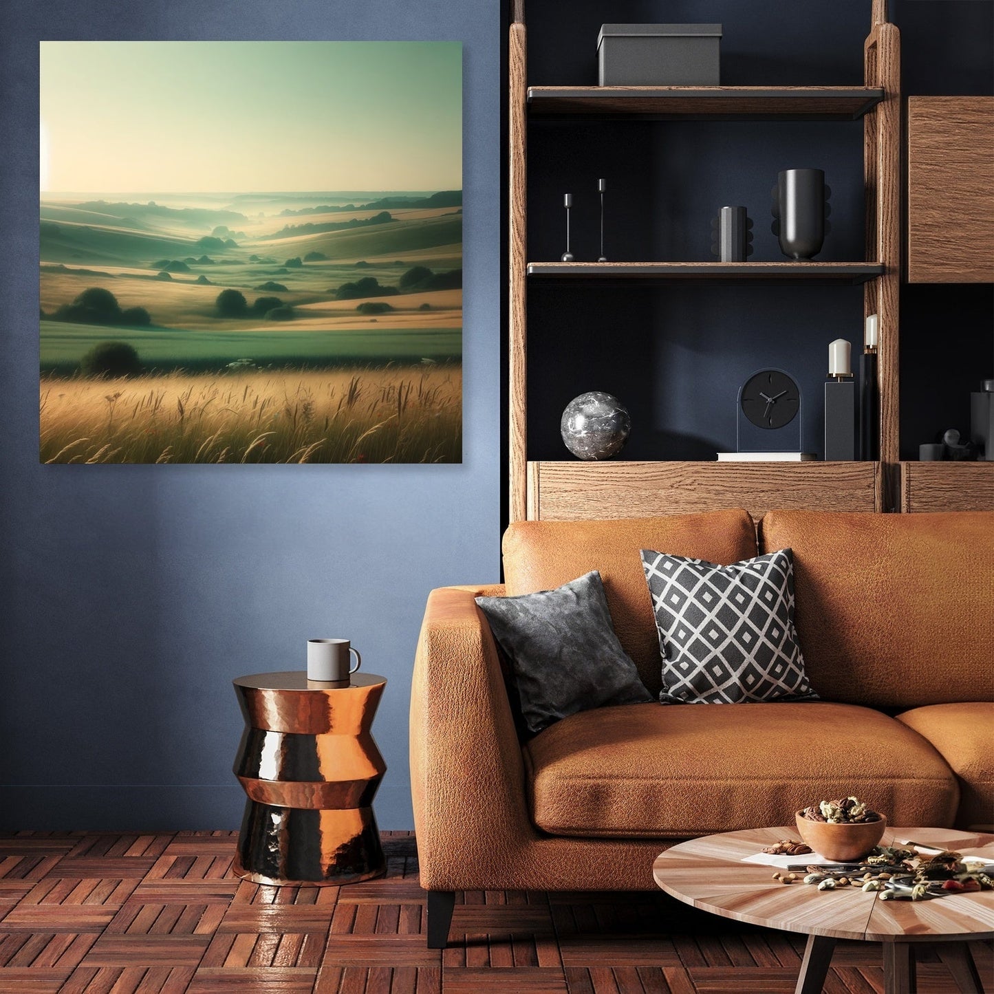 Hazy Summer Countryside Canvas