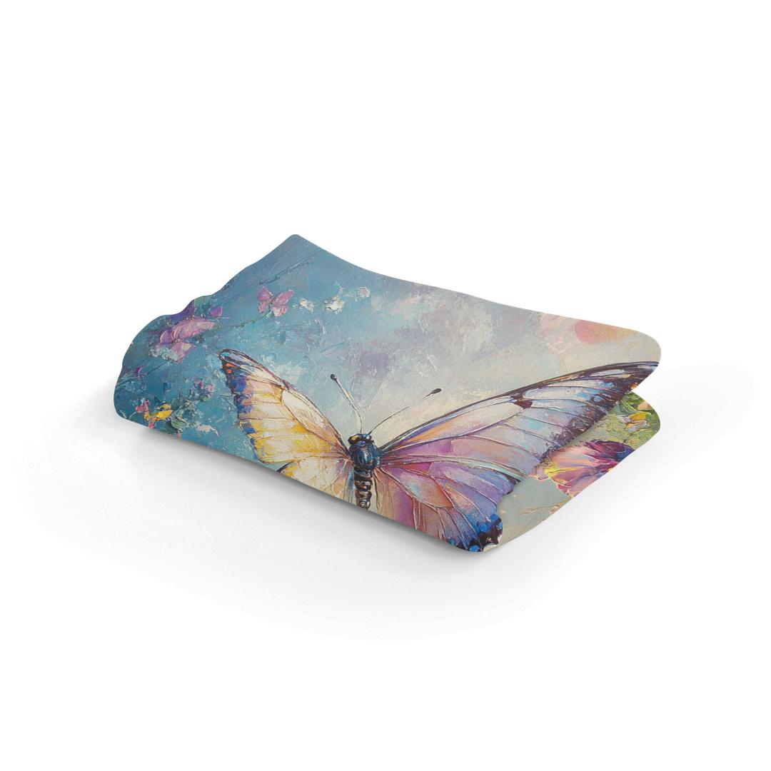Fluttering Butterfly Garden Blanket