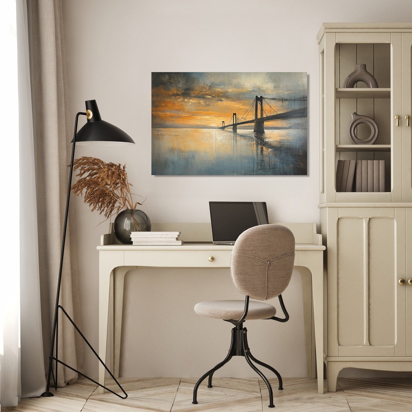 Humber Bridge Dawn Canvas