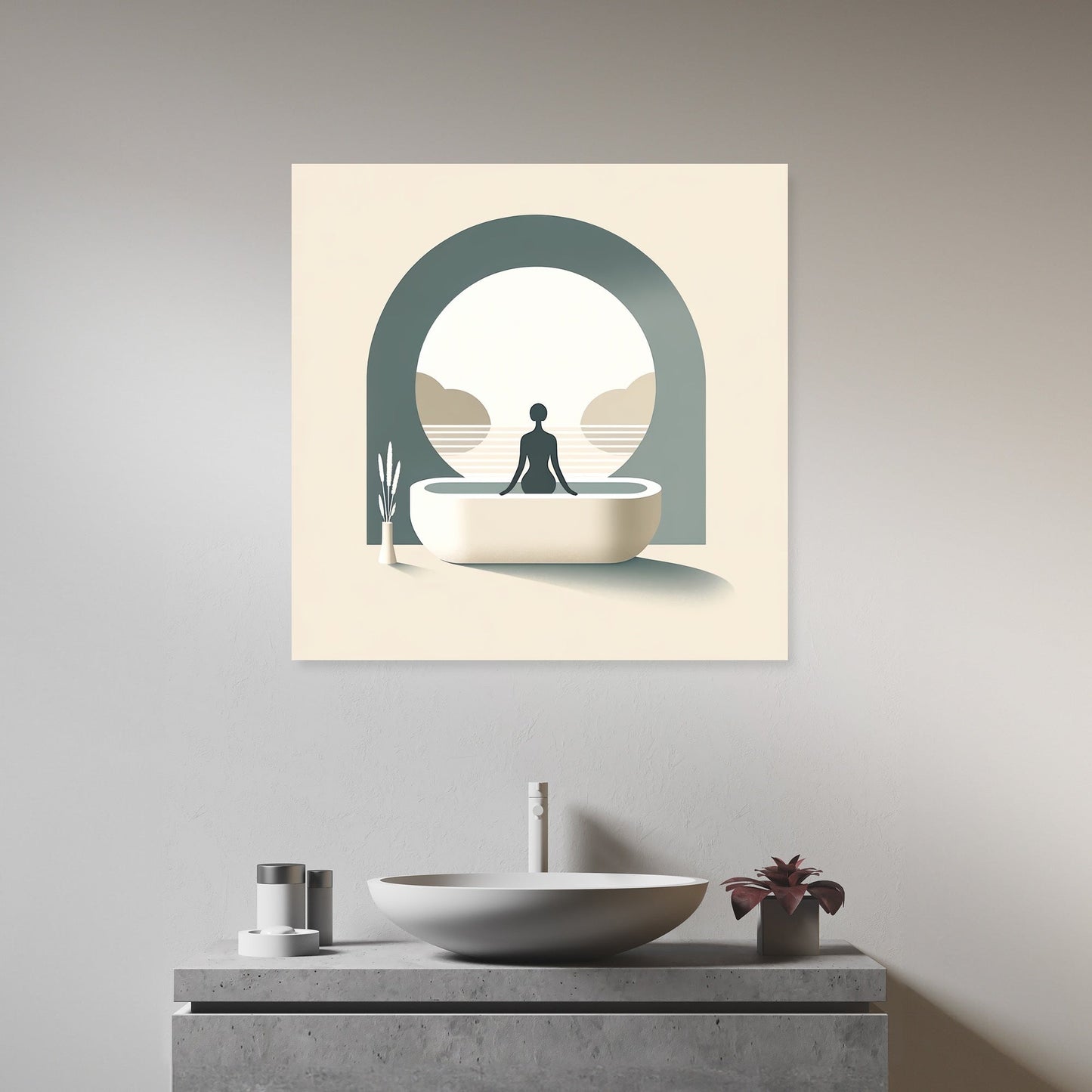Serene Soak Canvas