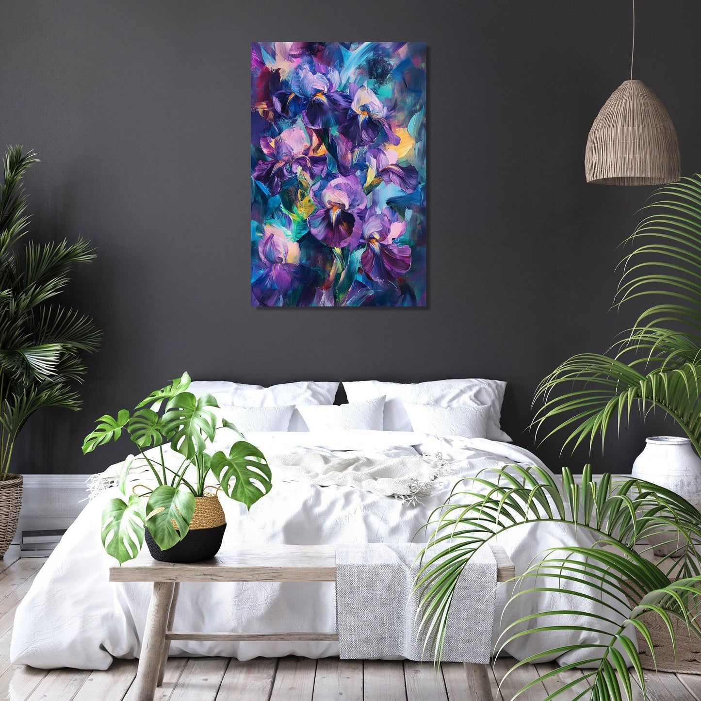 Enigmatic Iris Canvas