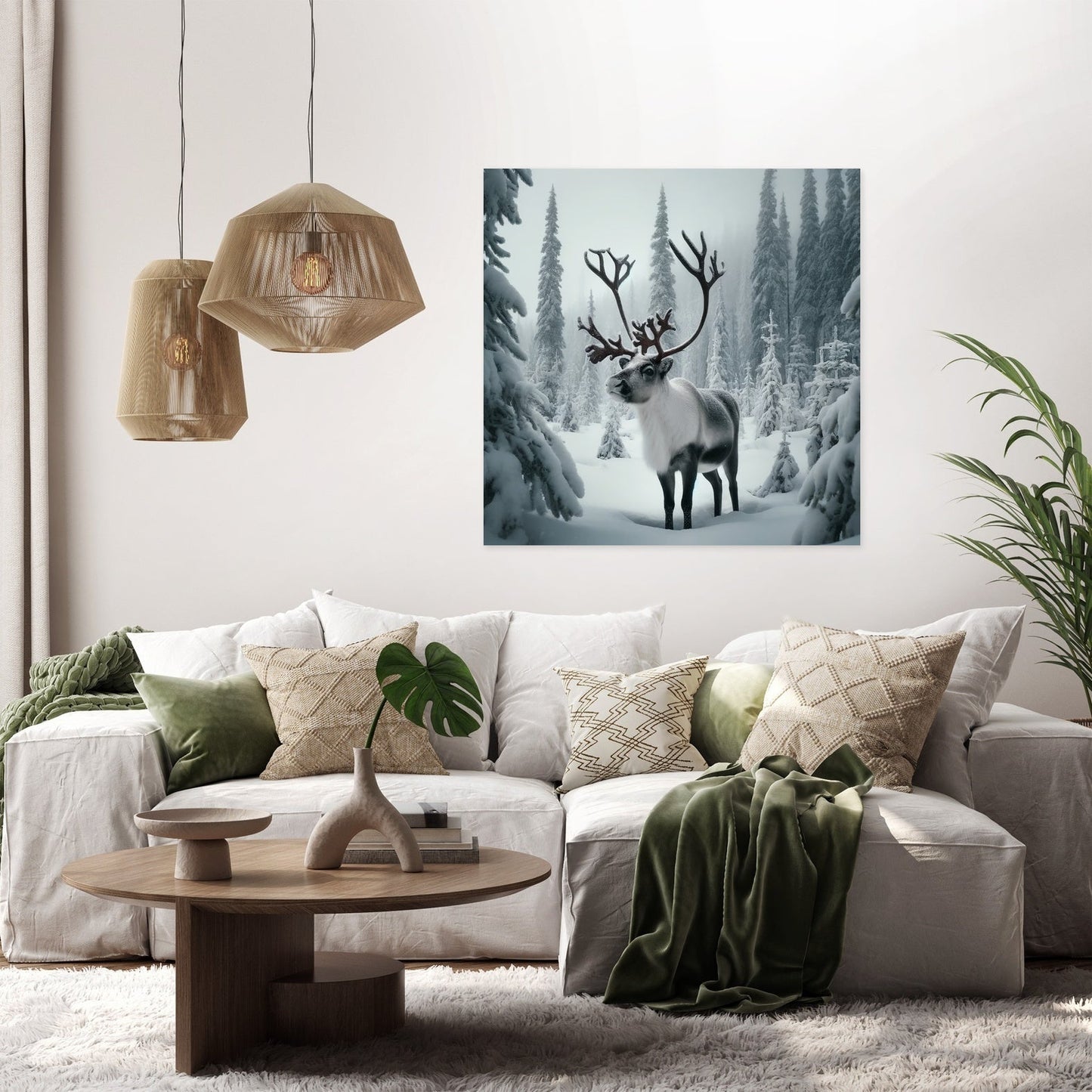 Reindeer Majesty Canvas