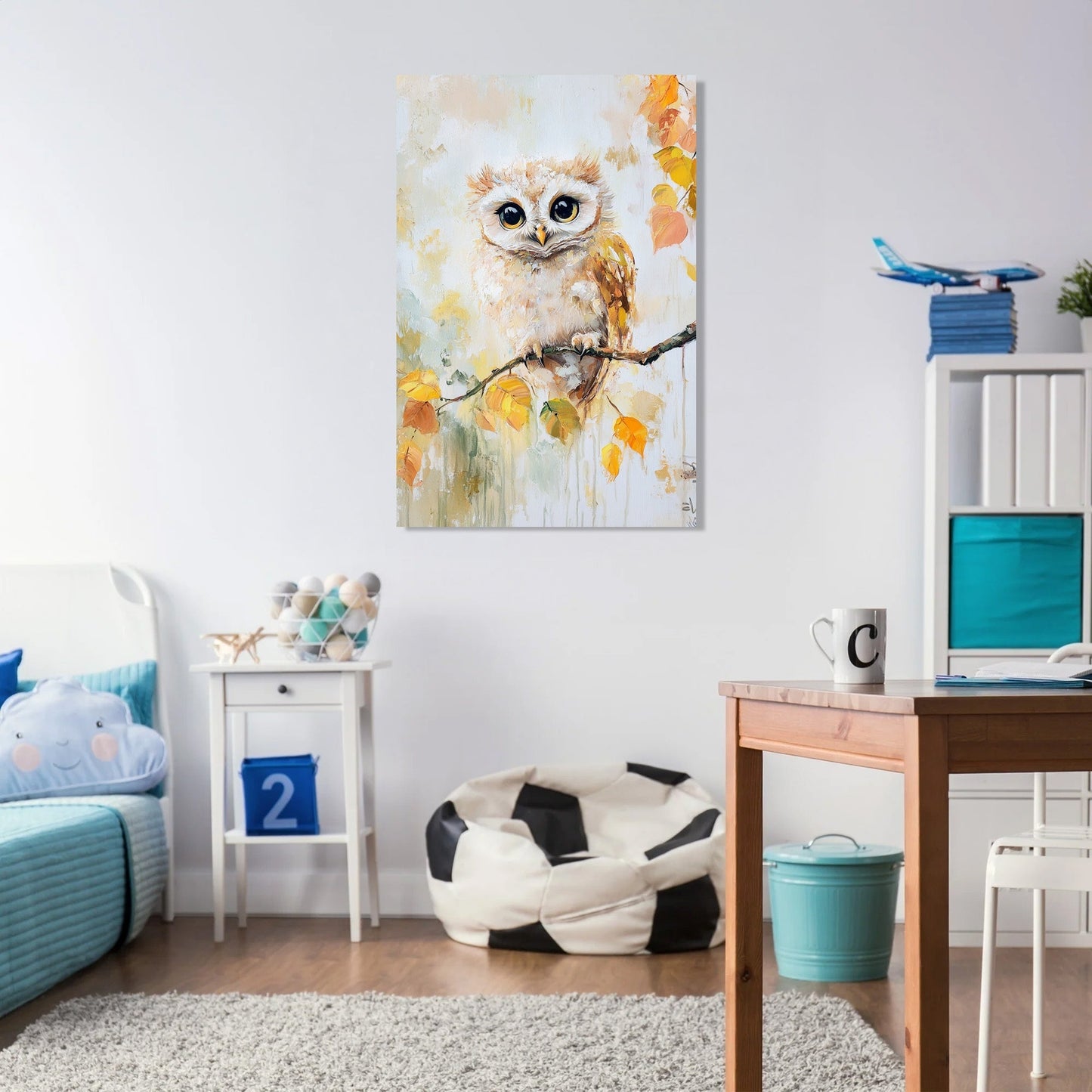 Wise Baby Owl Canvas