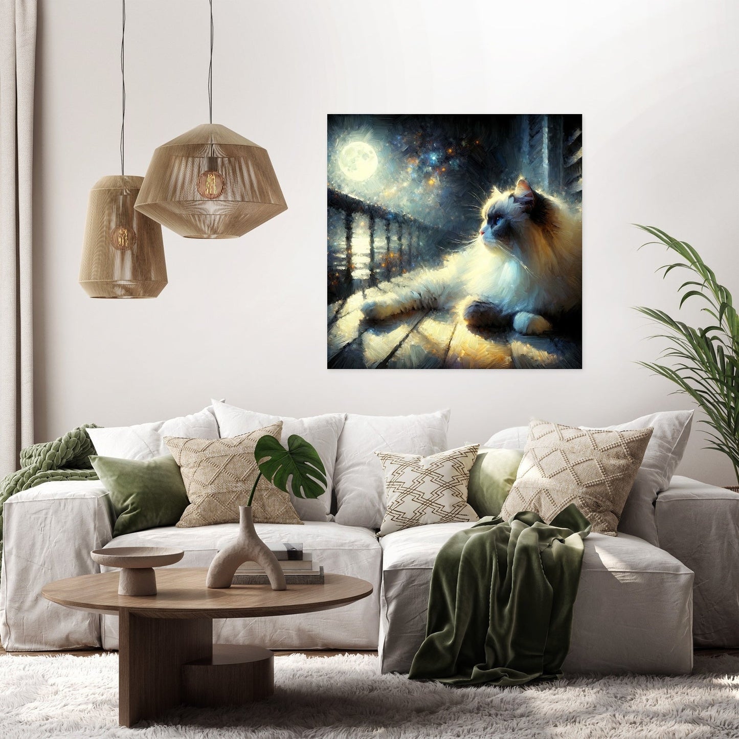Moonlit Serenity Canvas