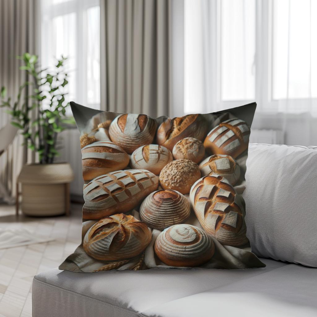 Artisan Bread Array Cotton Cushion