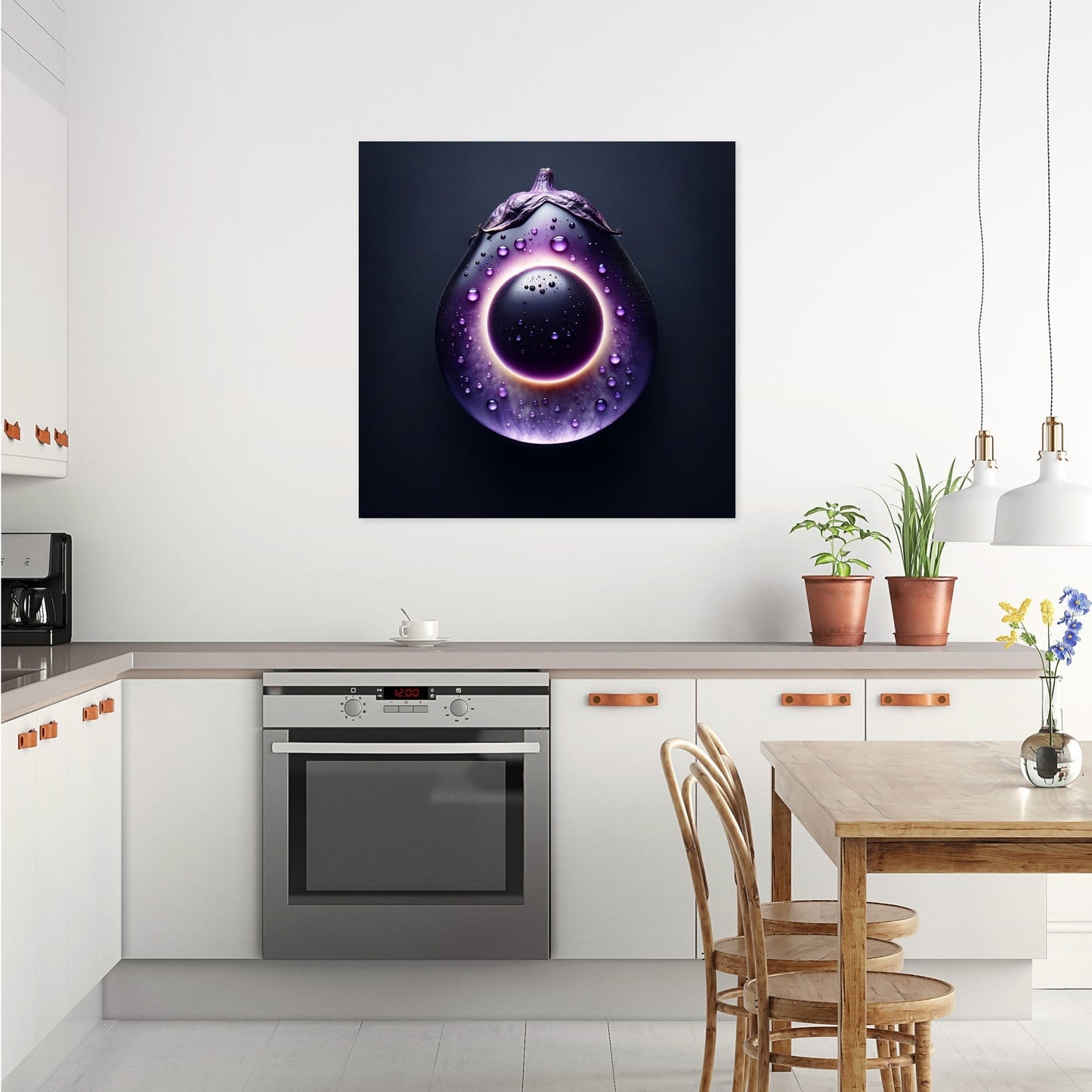 Eggplant Eclipse Canvas