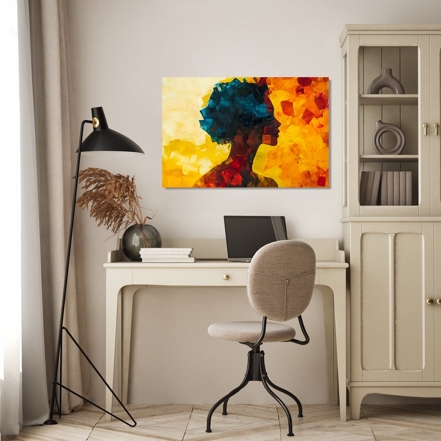 Geometric Silhouette Canvas