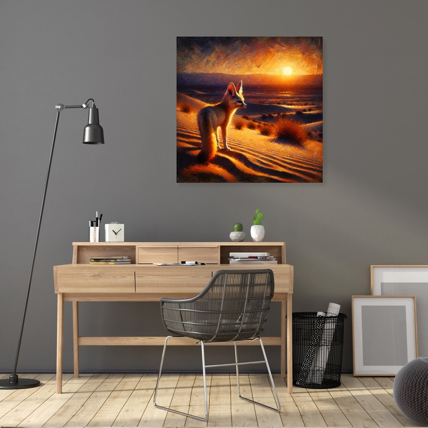 Desert Dusk Wanderer Canvas
