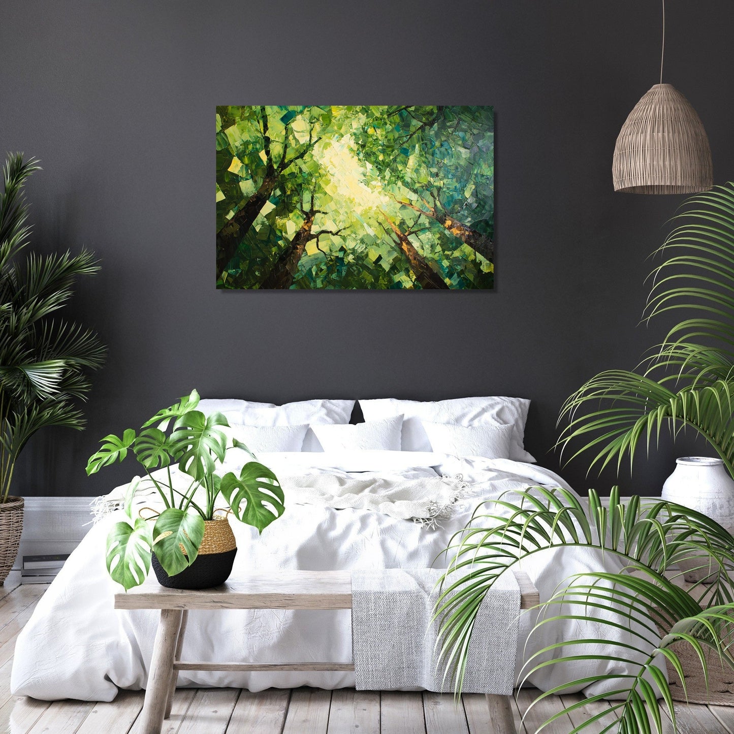 Polygonal Canopy Chaos Canvas