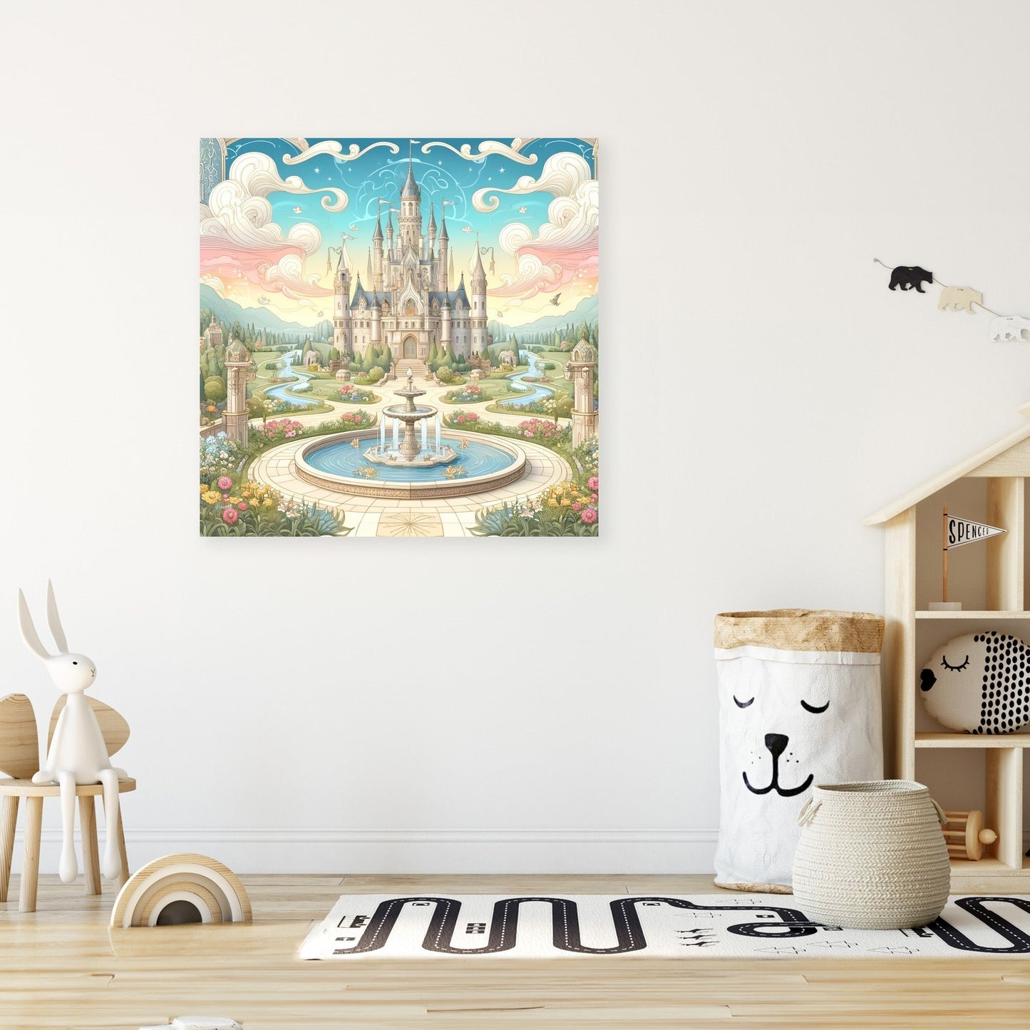 Mystical Fairy-Tale Castle Canvas