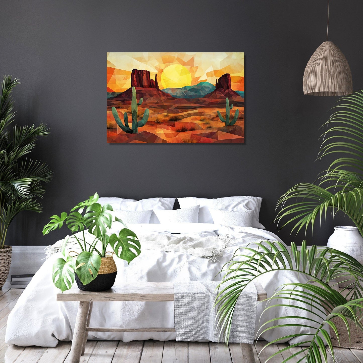 Geometric Wild West Canvas