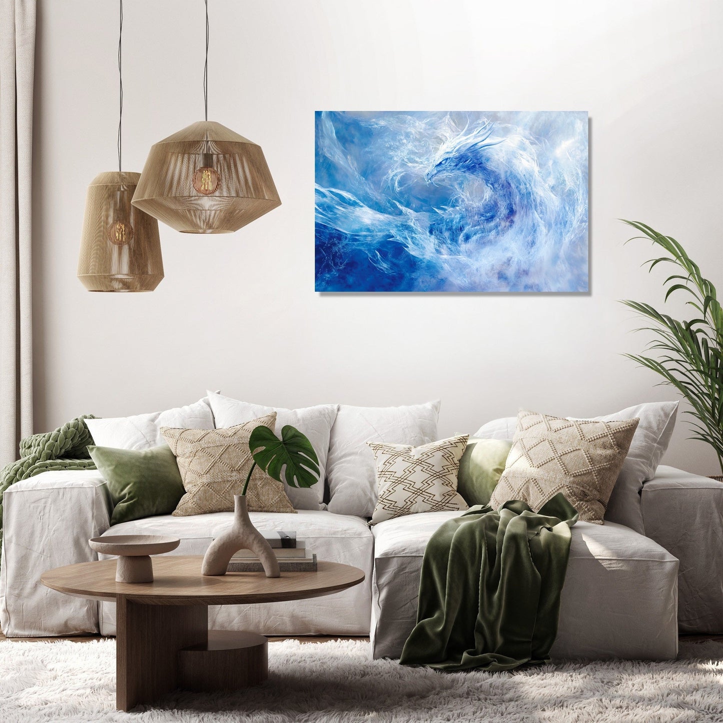 Frostbound Guardian Canvas