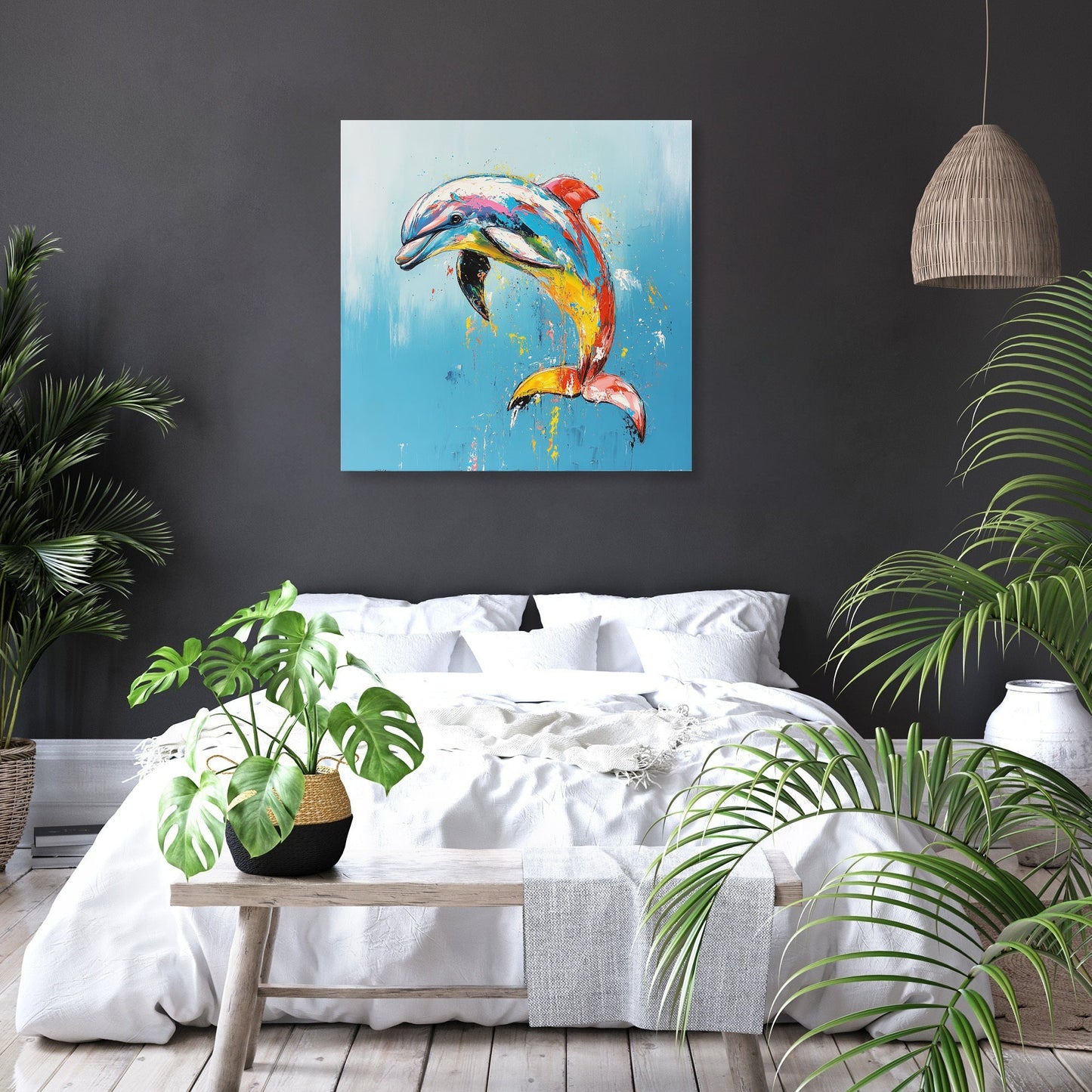 Dolphin's Dance Canvas