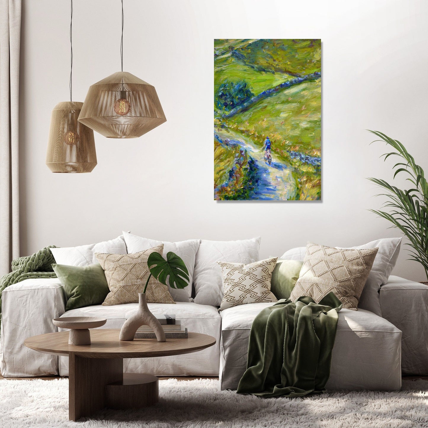 Cyclist's Journey Canvas