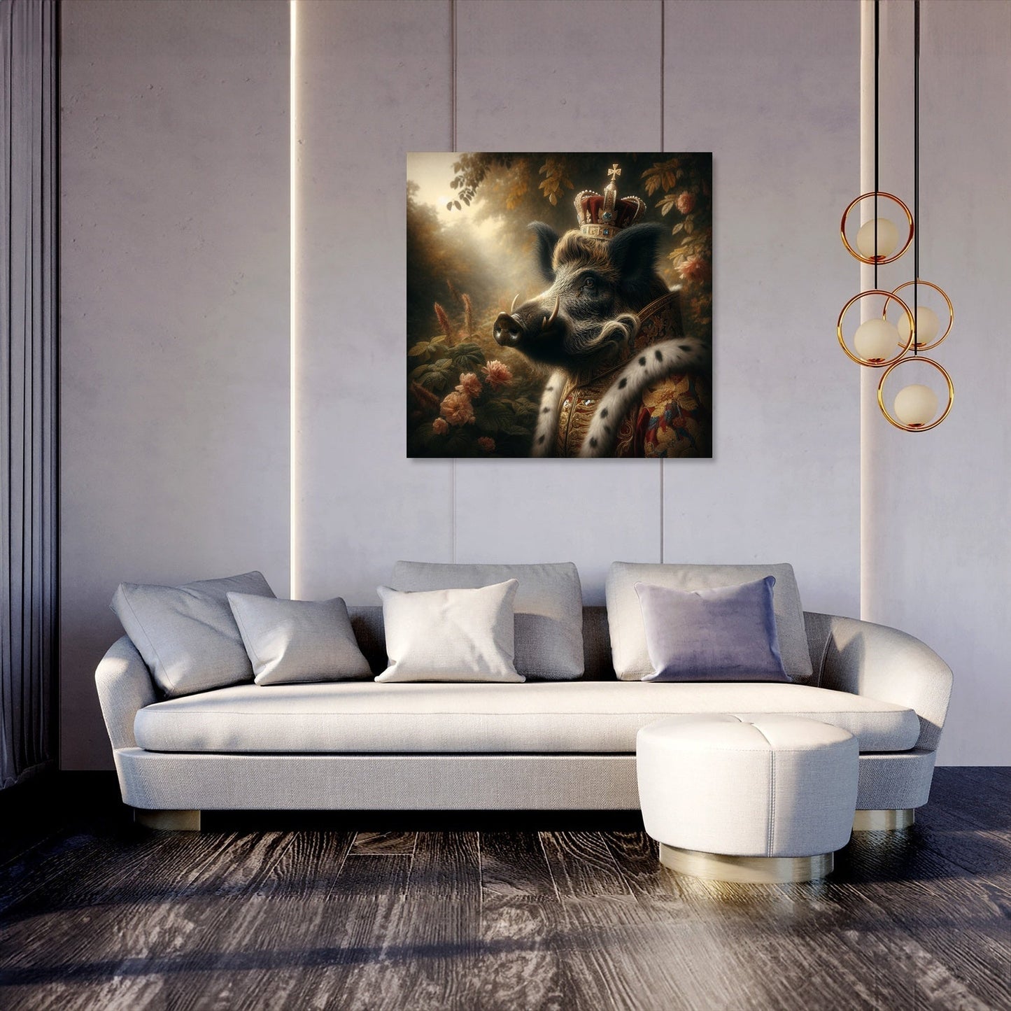 Regal Boar's Midday Majesty Canvas
