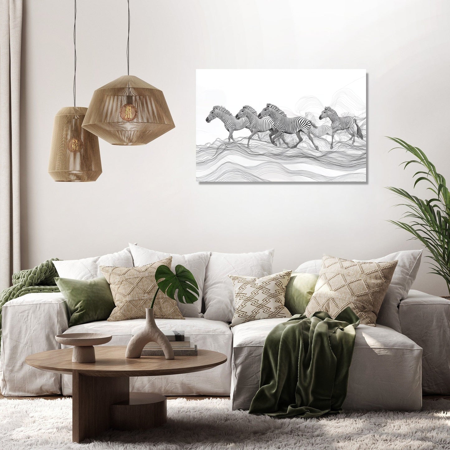 Zebra Plains Canvas