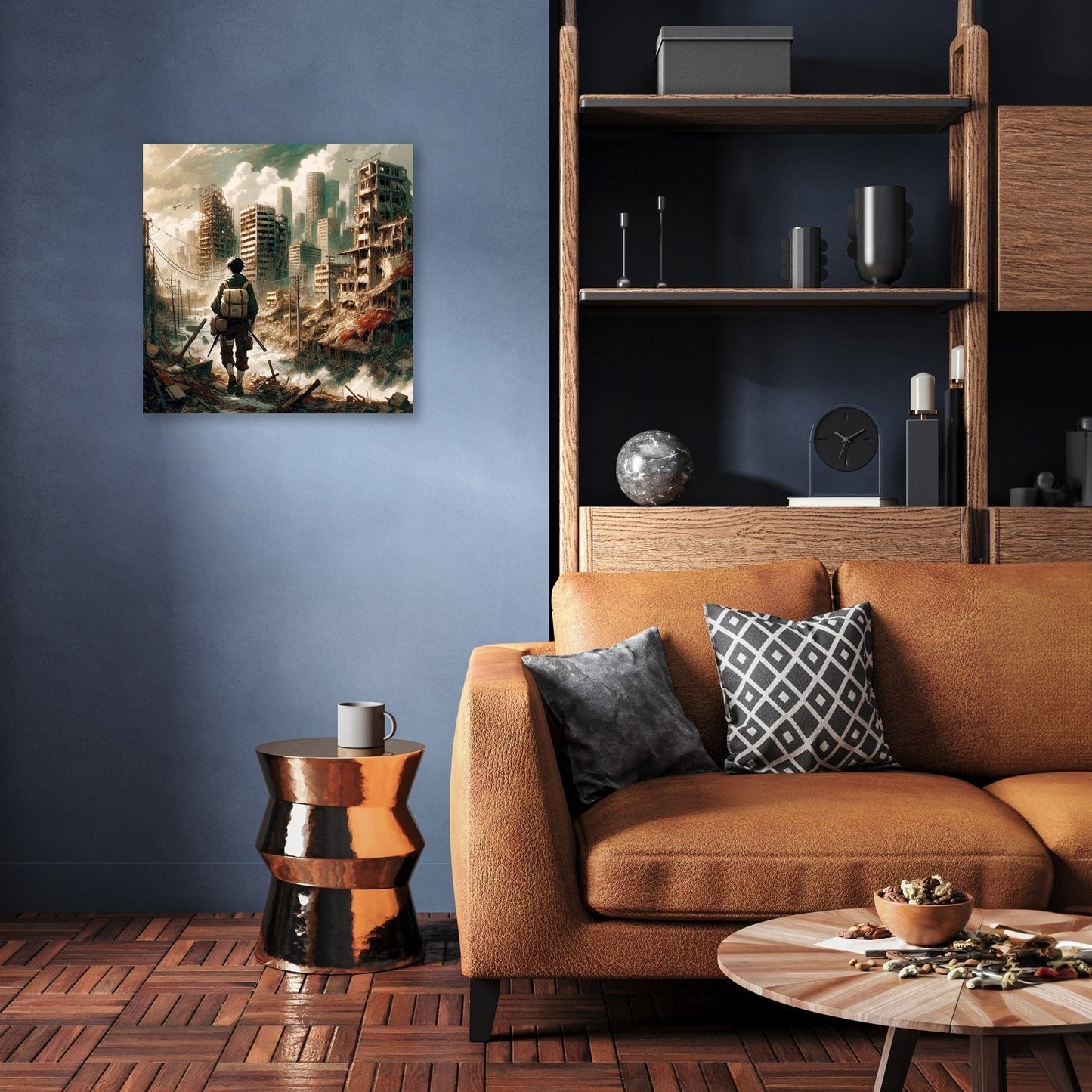 Resilience Amidst Ruins Canvas
