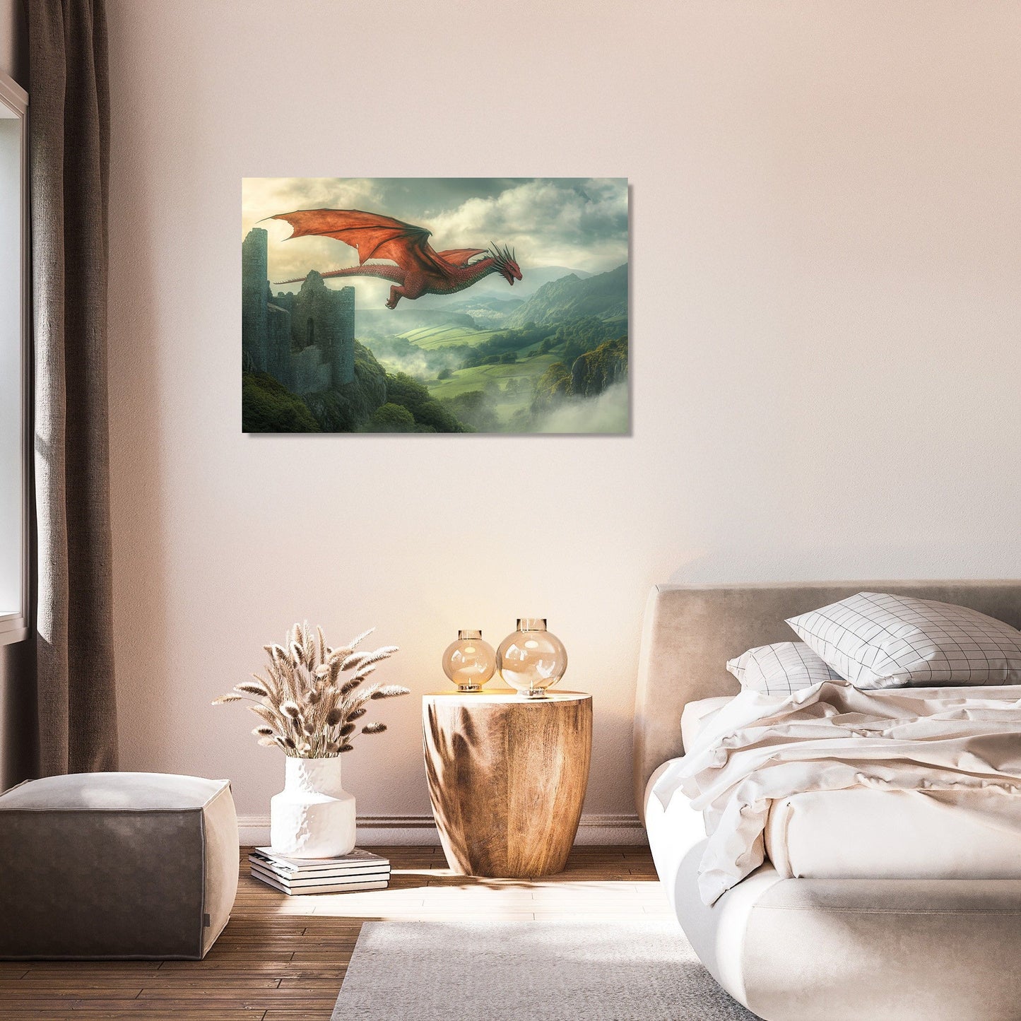Welsh Dragon Serenity Canvas