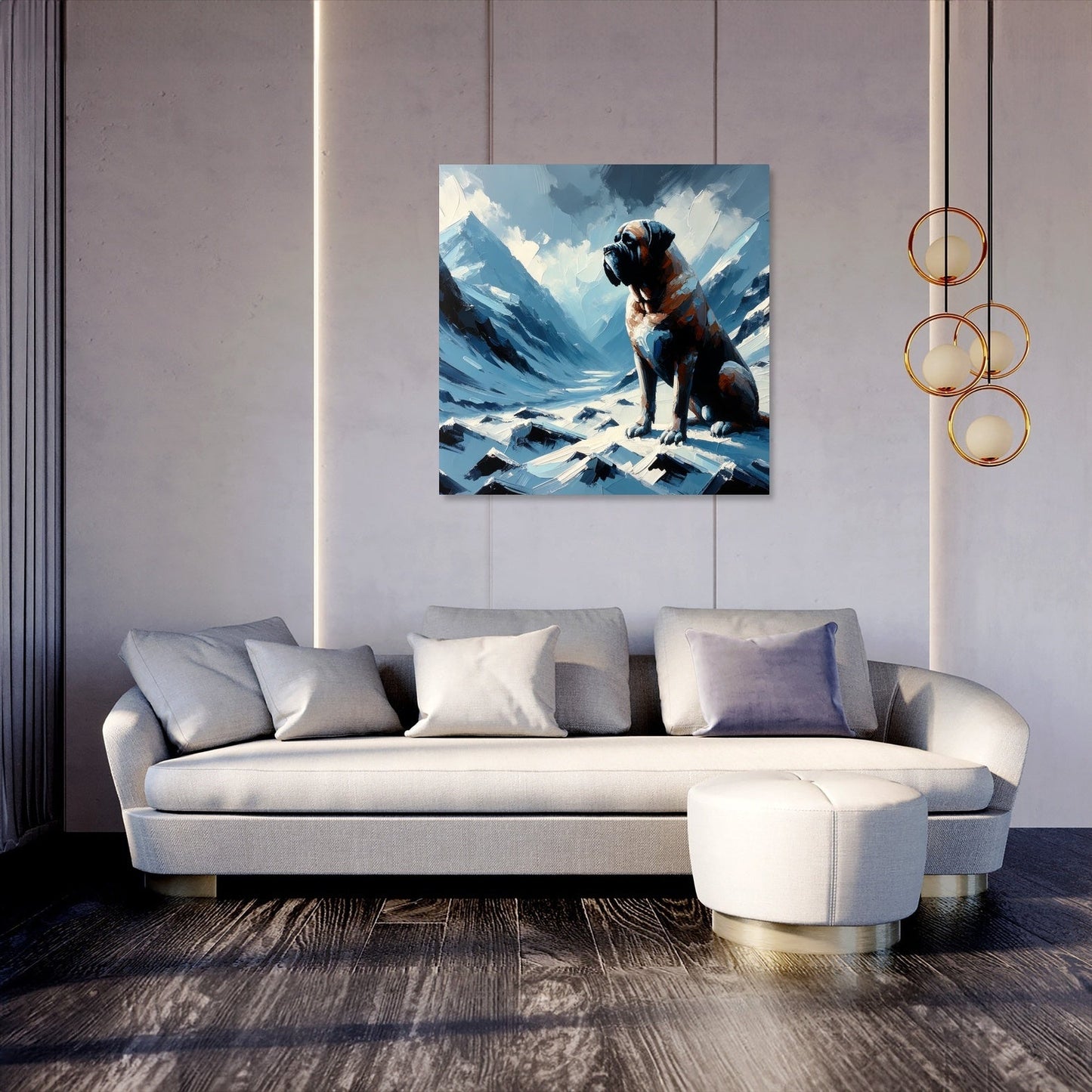Mountain Sentinel Bullmastiff Canvas