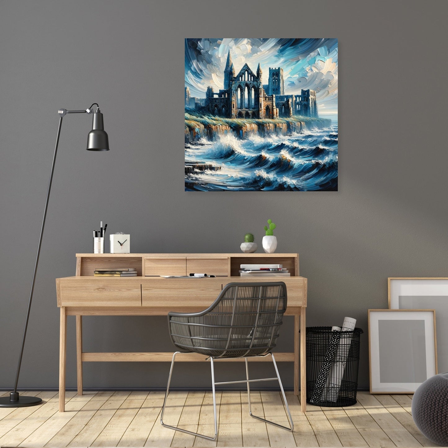 Newcastle Tynemouth Priory Coastal Impressions Canvas