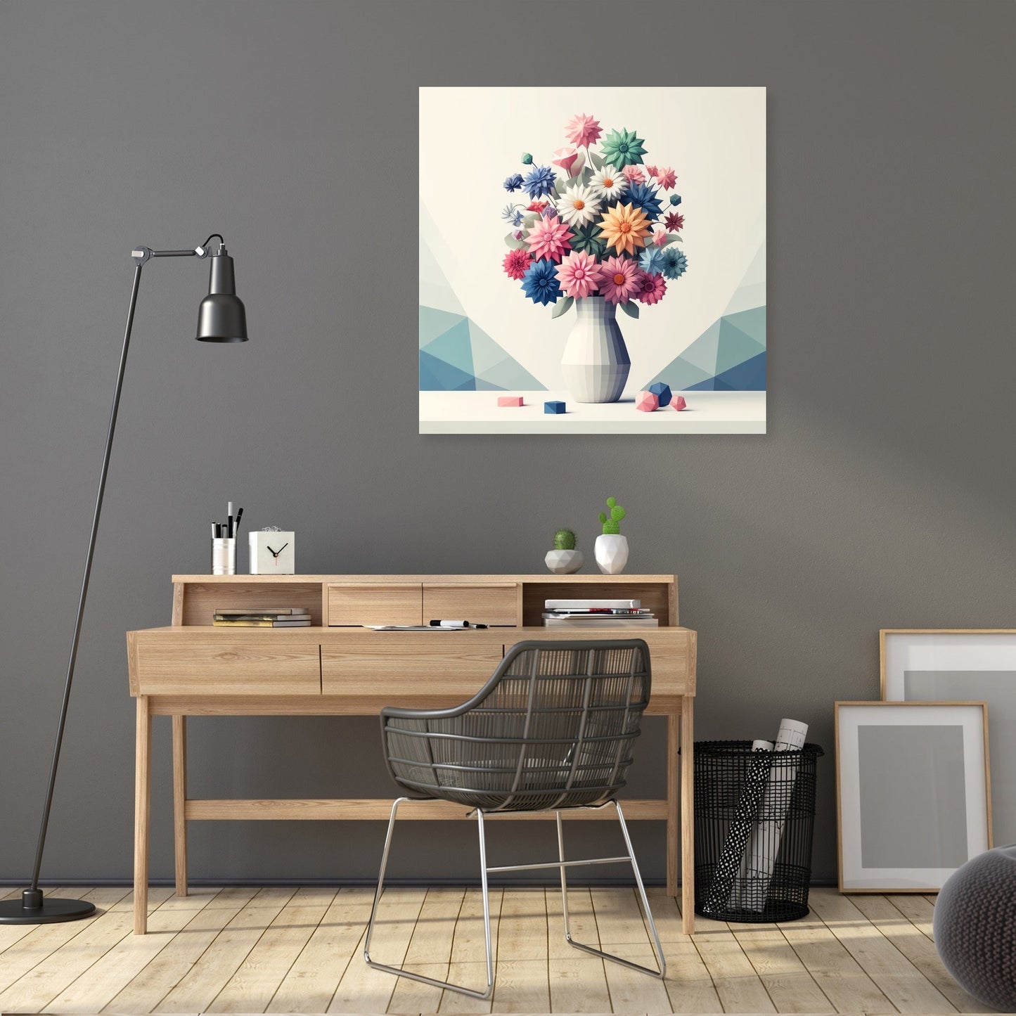 Pastel Geometry Canvas