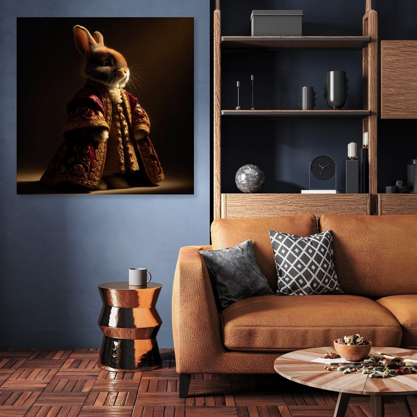 Regal Rabbit Majesty Canvas