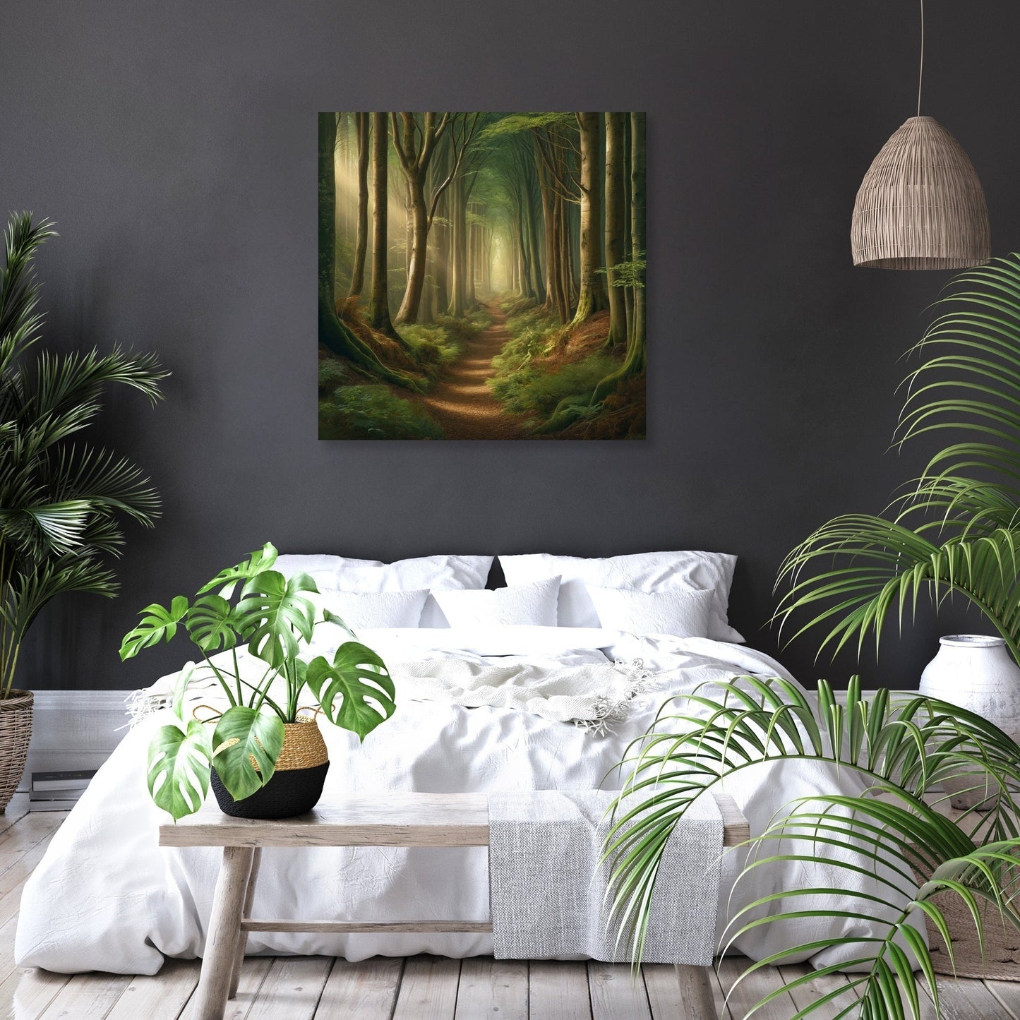 Ancient Forest Path Canvas