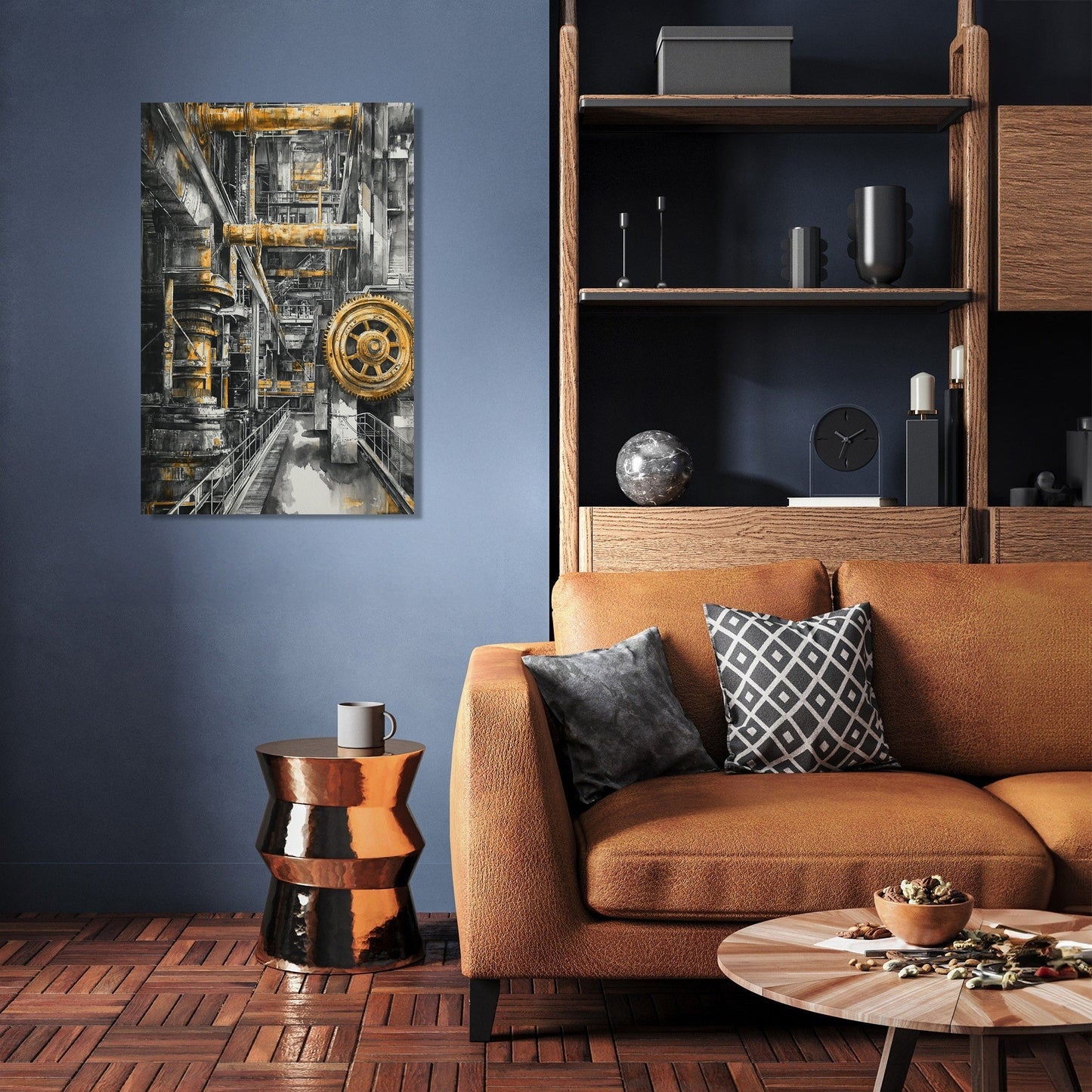 Golden Industry Canvas