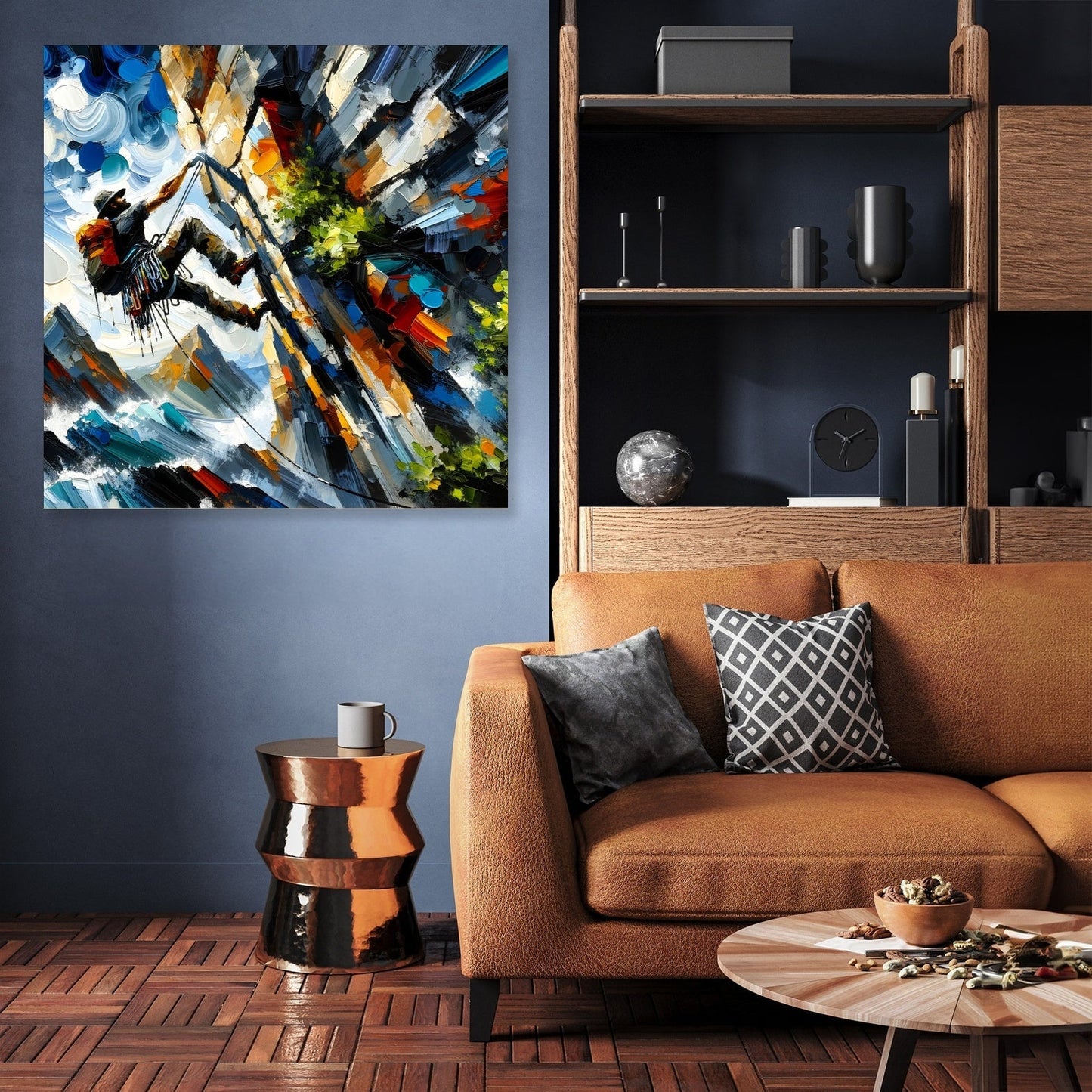 Climbing Determination Canvas