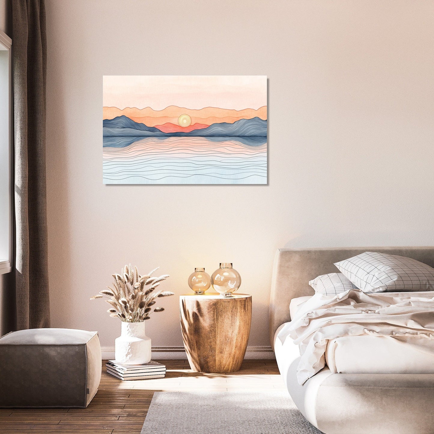 Dawn Reflection Lake Canvas