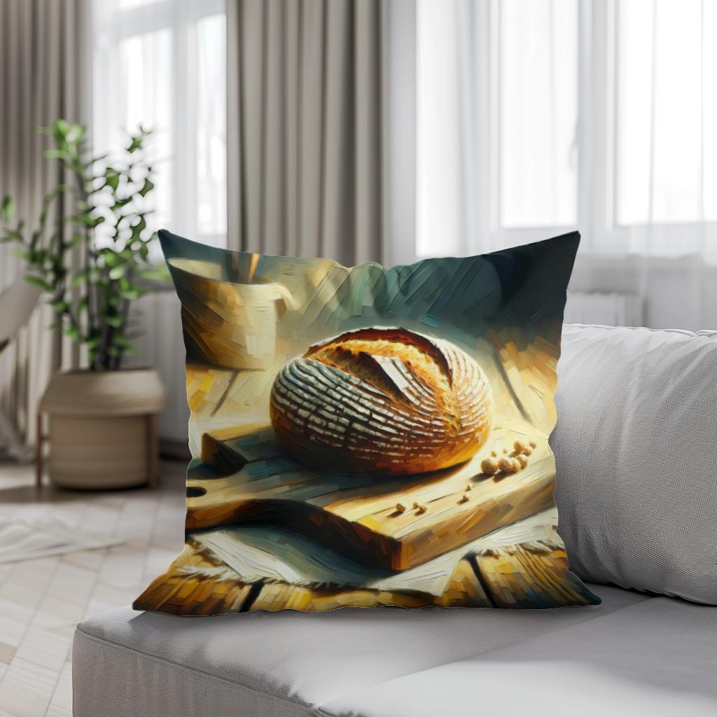 Golden Crust Cotton Cushion