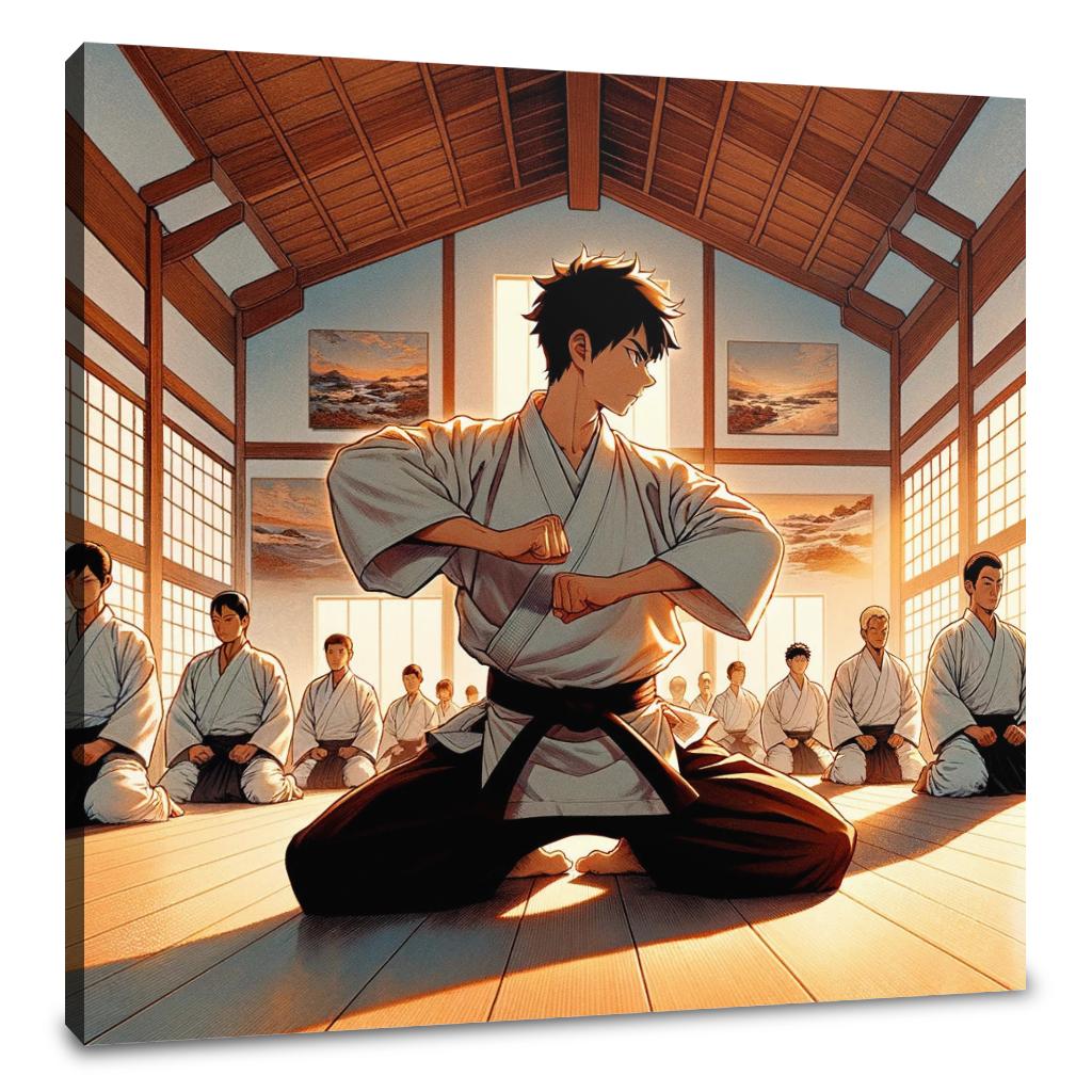 Dojo Sunset Discipline Canvas